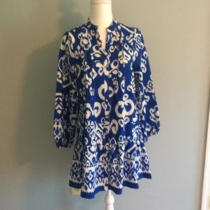 Colbalt blue with white dress size small. New no tags